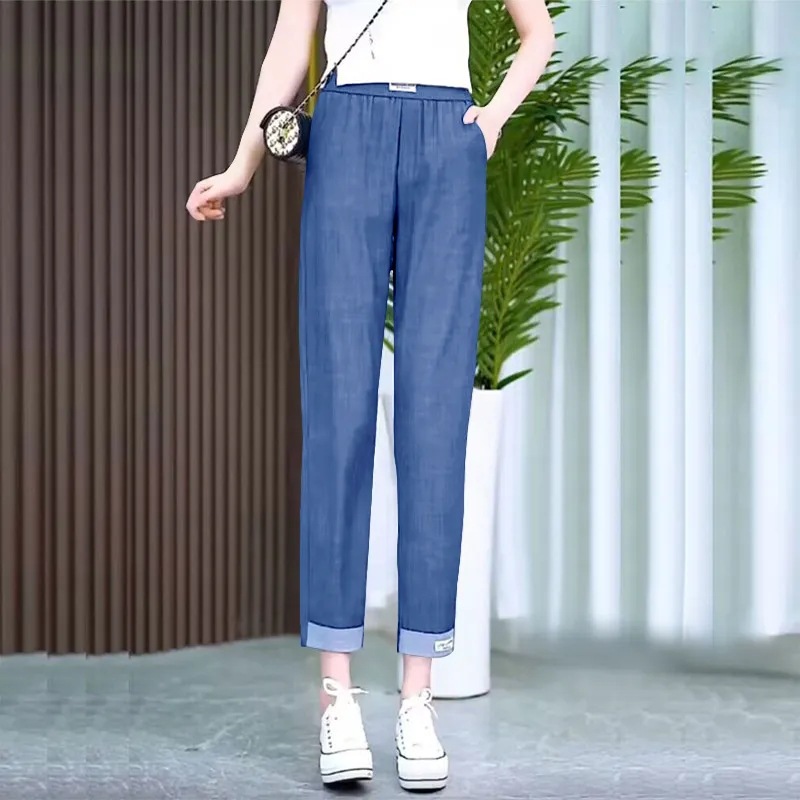 八分直筒哈倫褲