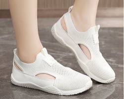 鏤空厚底休閒鞋