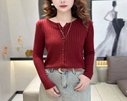 韓版長袖針織衫