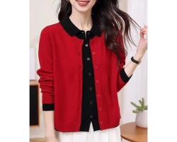 假兩件針織開衫