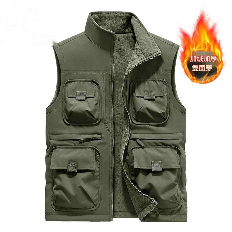 工裝多口袋馬甲