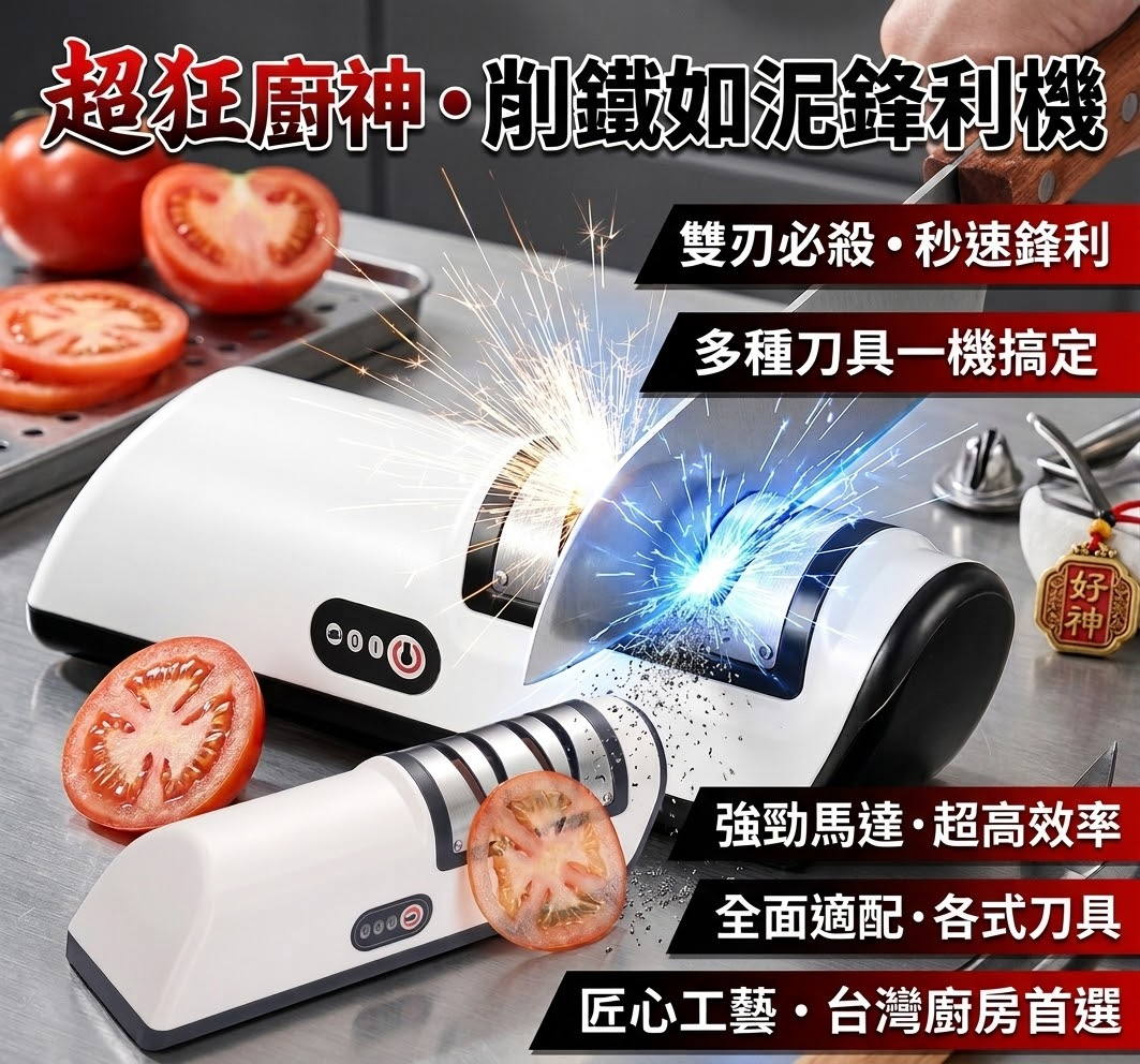 無線電動磨刀器